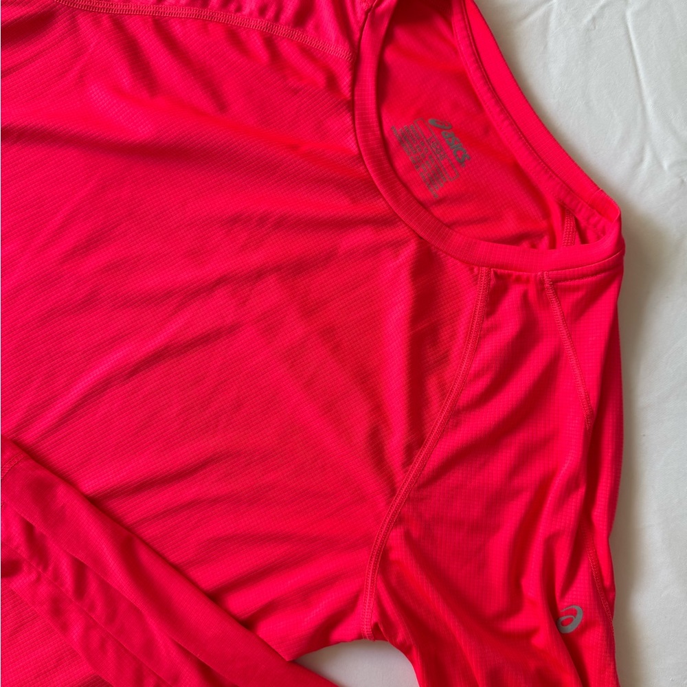Asics Pink Long Sleeve Athletic Top